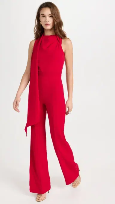 Black Halo Enola Jumpsuit Scarlet | Thumbnail 5 Black Halo Enola Jumpsuit Scarlet | Thumbnail 5