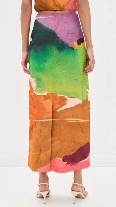 Ulla Johnson Inez Satin Pencil Skirt Nature Abhors A Vacuum | Thumbnail 3 Ulla Johnson Inez Satin Pencil Skirt Nature Abhors A Vacuum | Thumbnail 3