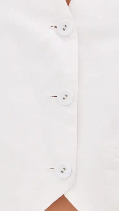 LE BOP Simone Vest White | Thumbnail 6 LE BOP Simone Vest White | Thumbnail 6