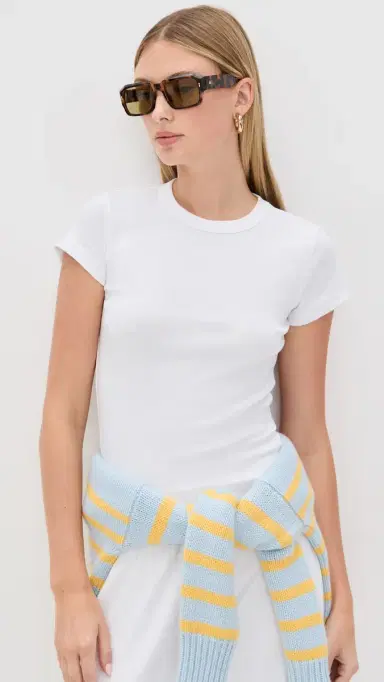 Leset Nando Slim Fit Tee White | Thumbnail 2 Leset Nando Slim Fit Tee White | Thumbnail 2