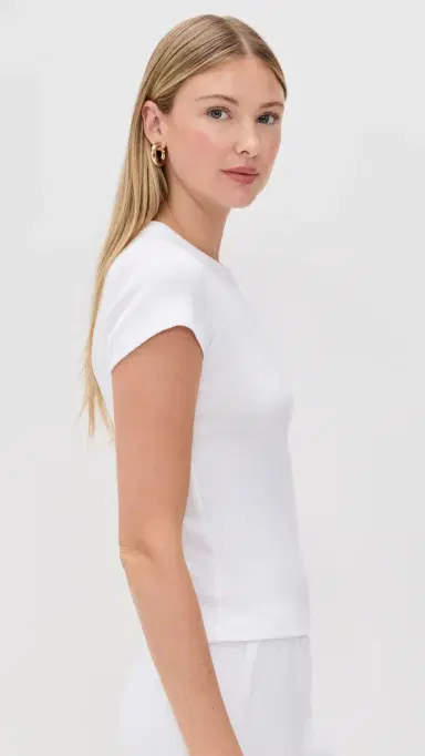 Leset Nando Slim Fit Tee White | Thumbnail 4 Leset Nando Slim Fit Tee White | Thumbnail 4
