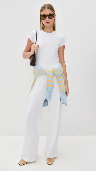 Leset Nando Slim Fit Tee White | Thumbnail 5 Leset Nando Slim Fit Tee White | Thumbnail 5