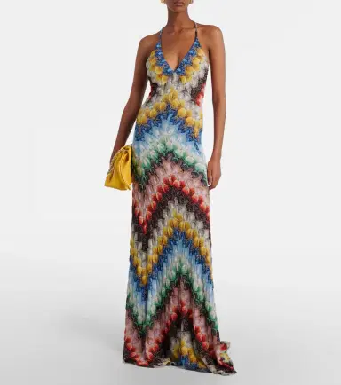 Missoni Zigzag open-back lamé gown | Thumbnail 3 Missoni Zigzag open-back lamé gown | Thumbnail 3