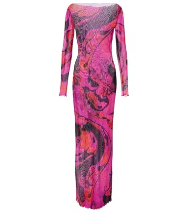 Pucci Orchidee tulle maxi dress | Thumbnail 1 Pucci Orchidee tulle maxi dress | Thumbnail 1