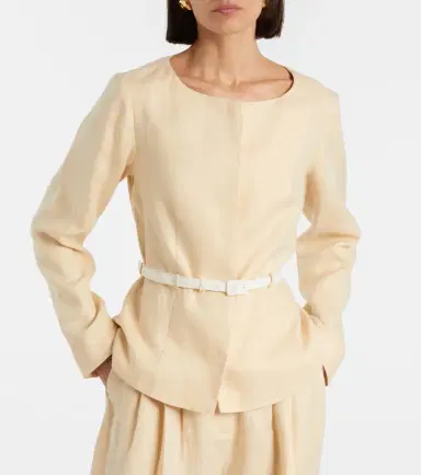 Posse Pamela belted linen jacket | Thumbnail 5 Posse Pamela belted linen jacket | Thumbnail 5