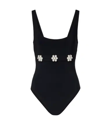 Karla Colletto Maya embellished swimsuit | Thumbnail 1 Karla Colletto Maya embellished swimsuit | Thumbnail 1
