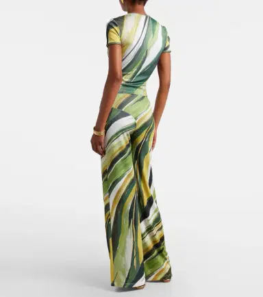Christopher Esber Printed ribbed-knit jersey wide-leg pants | Thumbnail 3 Christopher Esber Printed ribbed-knit jersey wide-leg pants | Thumbnail 3