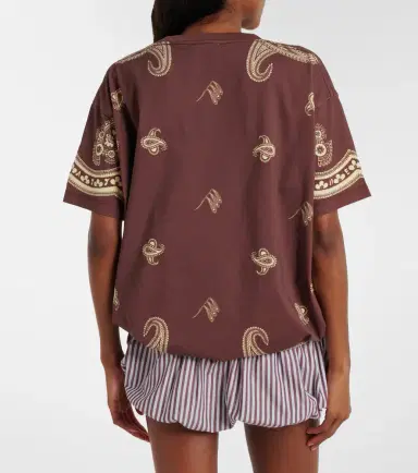 The Attico Bandana oversized cotton jersey T-shirt | Thumbnail 2 The Attico Bandana oversized cotton jersey T-shirt | Thumbnail 2