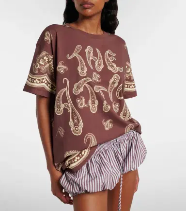 The Attico Bandana oversized cotton jersey T-shirt | Thumbnail 4 The Attico Bandana oversized cotton jersey T-shirt | Thumbnail 4