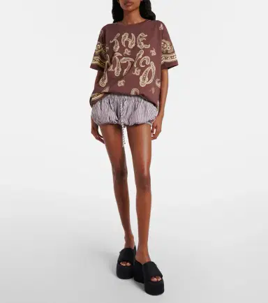 The Attico Bandana oversized cotton jersey T-shirt | Thumbnail 5 The Attico Bandana oversized cotton jersey T-shirt | Thumbnail 5