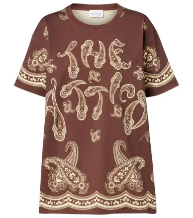 The Attico Bandana oversized cotton jersey T-shirt | Thumbnail 1 The Attico Bandana oversized cotton jersey T-shirt | Thumbnail 1