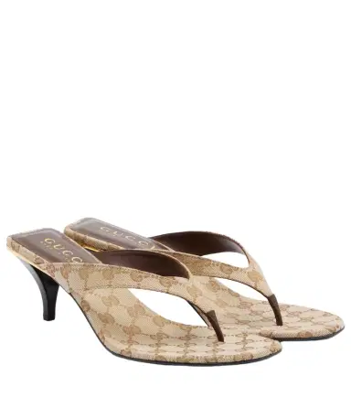 Gucci Vittoria GG canvas thong sandals | Thumbnail 1 Gucci Vittoria GG canvas thong sandals | Thumbnail 1