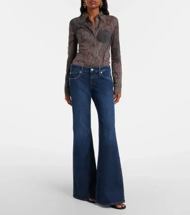 7 For All Mankind Low-rise flared jeans | Thumbnail 5 7 For All Mankind Low-rise flared jeans | Thumbnail 5