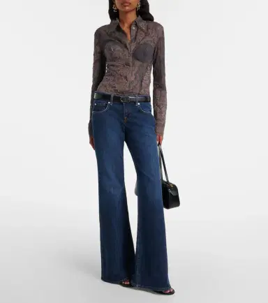 7 For All Mankind Low-rise flared jeans | Thumbnail 6 7 For All Mankind Low-rise flared jeans | Thumbnail 6