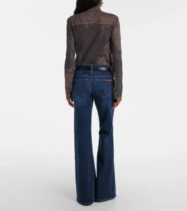 7 For All Mankind Low-rise flared jeans | Thumbnail 7 7 For All Mankind Low-rise flared jeans | Thumbnail 7