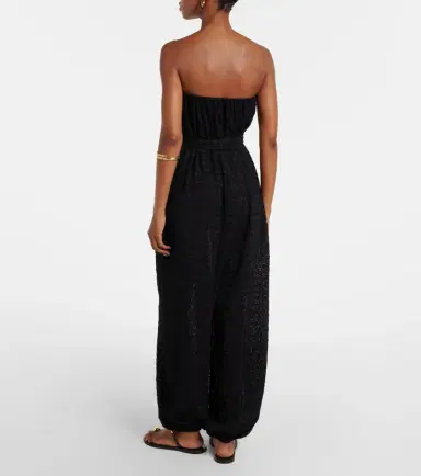 Eres Evening silk and cotton jacquard jumpsuit | Thumbnail 6 Eres Evening silk and cotton jacquard jumpsuit | Thumbnail 6
