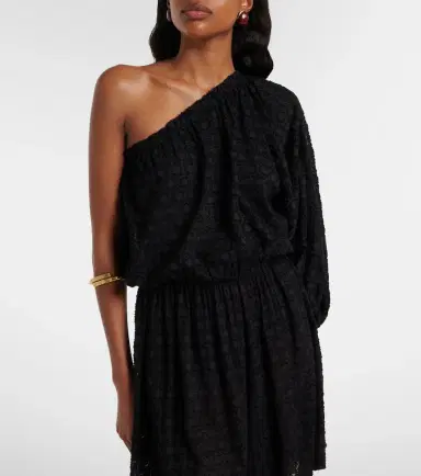 Eres Twist one-shoulder silk and cotton jacquard top | Thumbnail 2 Eres Twist one-shoulder silk and cotton jacquard top | Thumbnail 2