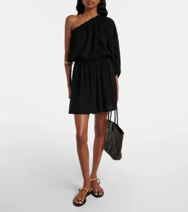 Eres Twist one-shoulder silk and cotton jacquard top | Thumbnail 3 Eres Twist one-shoulder silk and cotton jacquard top | Thumbnail 3