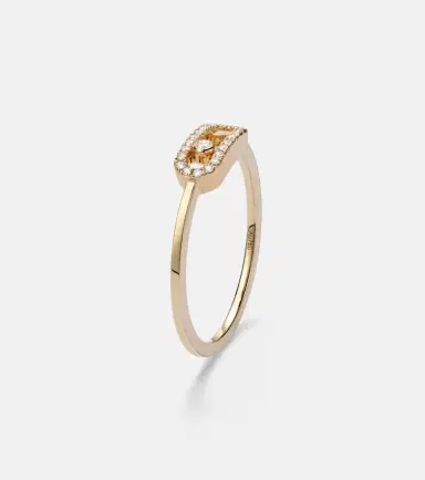 Messika Move Uno 18kt gold ring with diamonds | Thumbnail 2 Messika Move Uno 18kt gold ring with diamonds | Thumbnail 2