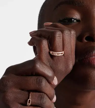 Messika Baby Move 18kt rose gold ring with diamonds | Thumbnail 4 Messika Baby Move 18kt rose gold ring with diamonds | Thumbnail 4