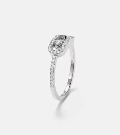 Messika Move Uno 18kt white gold ring with diamonds | Thumbnail 2 Messika Move Uno 18kt white gold ring with diamonds | Thumbnail 2
