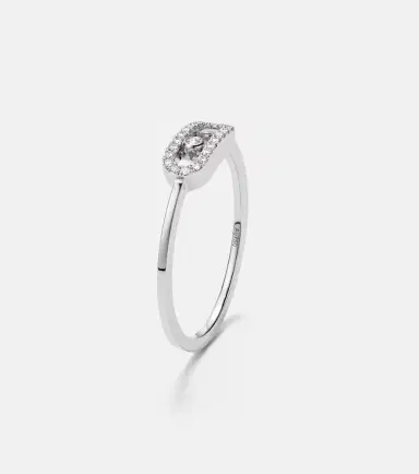 Messika Move Uno 18kt white gold ring with diamonds | Thumbnail 2 Messika Move Uno 18kt white gold ring with diamonds | Thumbnail 2