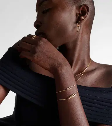 Messika Move Uno 18kt gold bracelet with diamonds | Thumbnail 2 Messika Move Uno 18kt gold bracelet with diamonds | Thumbnail 2