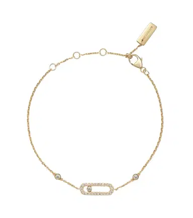Messika Move Uno 18kt gold bracelet with diamonds | Thumbnail 1 Messika Move Uno 18kt gold bracelet with diamonds | Thumbnail 1