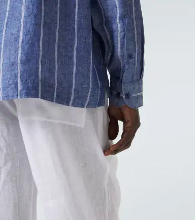 Orlebar Brown Sylvan striped linen shirt | Thumbnail 2 Orlebar Brown Sylvan striped linen shirt | Thumbnail 2