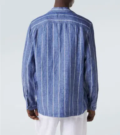 Orlebar Brown Sylvan striped linen shirt | Thumbnail 3 Orlebar Brown Sylvan striped linen shirt | Thumbnail 3