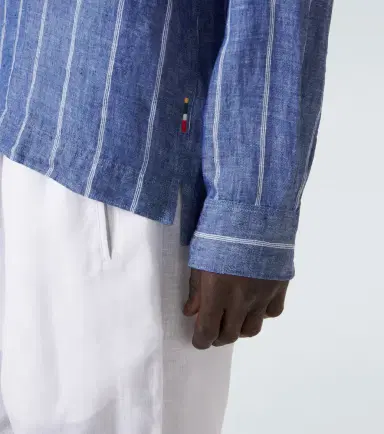 Orlebar Brown Sylvan striped linen shirt | Thumbnail 7 Orlebar Brown Sylvan striped linen shirt | Thumbnail 7