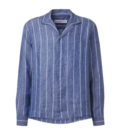 Orlebar Brown Sylvan striped linen shirt | Thumbnail 1 Orlebar Brown Sylvan striped linen shirt | Thumbnail 1