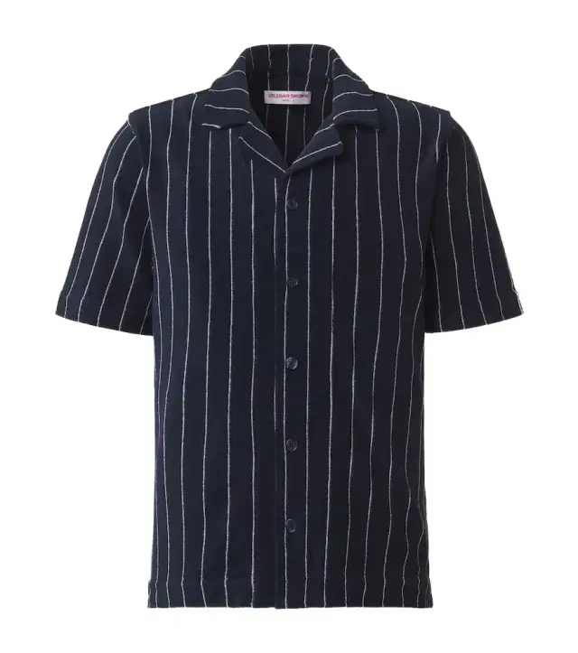 Hawkin striped cotton terry shirt Hawkin striped cotton terry shirt