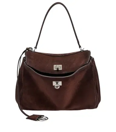 Balenciaga Rodeo Small suede top-handle bag | Thumbnail 1 Balenciaga Rodeo Small suede top-handle bag | Thumbnail 1