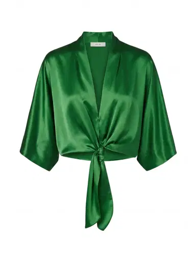 THE SEI Dolman Tie-Front Silk Blouse | Thumbnail 1 THE SEI Dolman Tie-Front Silk Blouse | Thumbnail 1