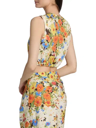 A.L.C. Women's Brooklyn Floral Cotton Crop Top | Thumbnail 5 A.L.C. Women's Brooklyn Floral Cotton Crop Top | Thumbnail 5