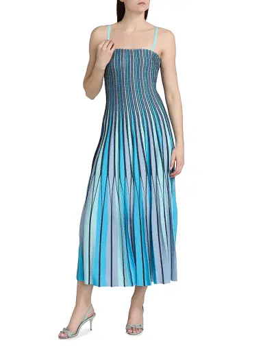 Simkhai Women's Soleil Corded Strapless Midi-Dress - Surf Multi - Size XS | Thumbnail 6 Simkhai Women's Soleil Corded Strapless Midi-Dress - Surf Multi - Size XS | Thumbnail 6