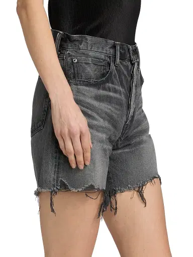 Moussy Vintage Women's Shirley Denim Long Shorts | Thumbnail 4 Moussy Vintage Women's Shirley Denim Long Shorts | Thumbnail 4