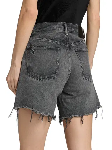 Moussy Vintage Women's Shirley Denim Long Shorts | Thumbnail 5 Moussy Vintage Women's Shirley Denim Long Shorts | Thumbnail 5