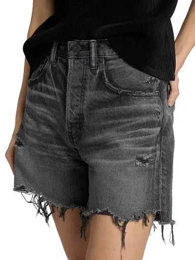Moussy Vintage Women's Shirley Denim Long Shorts | Thumbnail 6 Moussy Vintage Women's Shirley Denim Long Shorts | Thumbnail 6