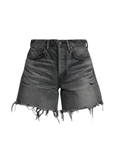 Moussy Vintage Women's Shirley Denim Long Shorts | Thumbnail 1 Moussy Vintage Women's Shirley Denim Long Shorts | Thumbnail 1