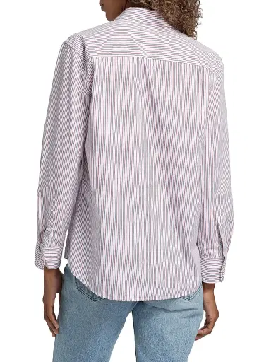 Nili Lotan Women's Raphael Striped Classic Button-Front Shirt | Thumbnail 5 Nili Lotan Women's Raphael Striped Classic Button-Front Shirt | Thumbnail 5