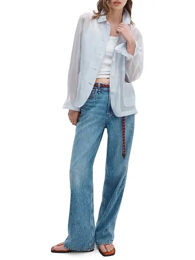 rag & bone Women's Logan Featherweight Wide-Leg Jeans - Lyon | Thumbnail 2 rag & bone Women's Logan Featherweight Wide-Leg Jeans - Lyon | Thumbnail 2