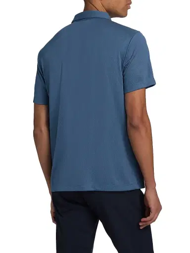 Theory Men's Bron Stretch Jersey Polo Shirt - Bering - Size XL | Thumbnail 5 Theory Men's Bron Stretch Jersey Polo Shirt - Bering - Size XL | Thumbnail 5