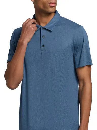Theory Men's Bron Stretch Jersey Polo Shirt - Bering - Size XL | Thumbnail 6 Theory Men's Bron Stretch Jersey Polo Shirt - Bering - Size XL | Thumbnail 6