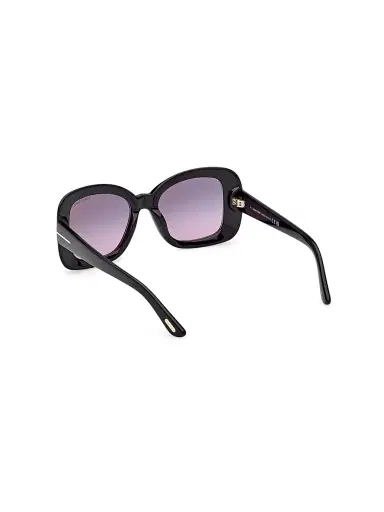 Tom Ford Women's Sandra-02 52MM Square Sunglasses - Black Purple | Thumbnail 4 Tom Ford Women's Sandra-02 52MM Square Sunglasses - Black Purple | Thumbnail 4
