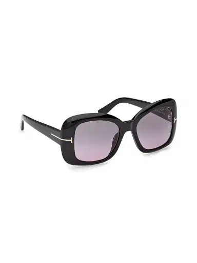 Tom Ford Women's Sandra-02 52MM Square Sunglasses - Black Purple | Thumbnail 8 Tom Ford Women's Sandra-02 52MM Square Sunglasses - Black Purple | Thumbnail 8