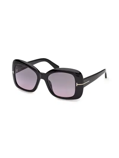 Tom Ford Women's Sandra-02 52MM Square Sunglasses - Black Purple | Thumbnail 1 Tom Ford Women's Sandra-02 52MM Square Sunglasses - Black Purple | Thumbnail 1