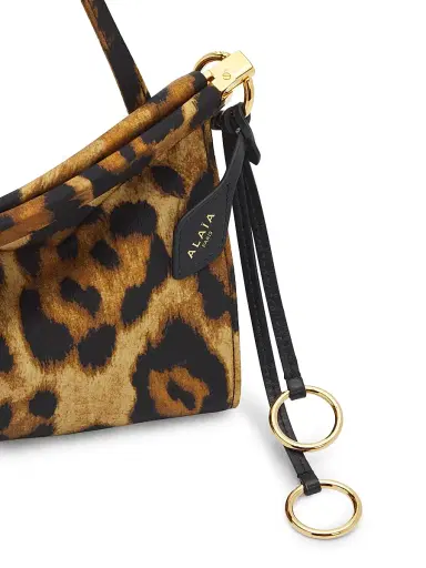 ALAIA Women's Click Leopard Shoulder Bag - Noir Caramel | Thumbnail 6 ALAIA Women's Click Leopard Shoulder Bag - Noir Caramel | Thumbnail 6