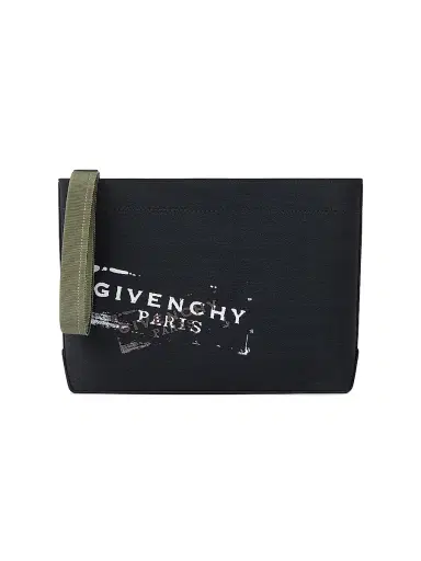 Givenchy Men's Tote Pouch in Canvas - Black | Thumbnail 1 Givenchy Men's Tote Pouch in Canvas - Black | Thumbnail 1